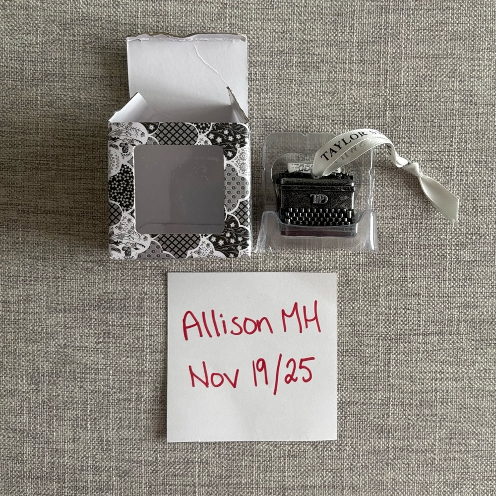 Taylor Swift TTPD Typewriter Ornament